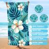Hawaiian Floral Print Extra Large Beach Towel: Skin-Friendly, Quick Dry & Super Absorbent! Suitable for Towels, Bath Towels