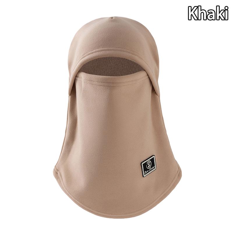 

Winter Warm Polar-Fleece Balaclava Unisex Full Face Mask Neck Warmer Cycling Skiing Motorcycling Winter Sports Cap Face Cover хаки