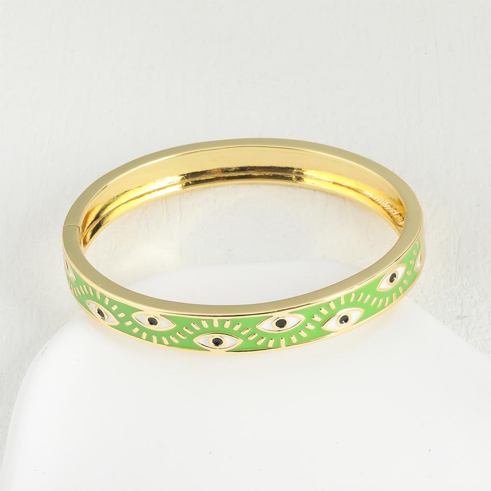 Simple Hip-hop Jewelry Dripping Oil Devil's Eye Exaggerated Bracelet