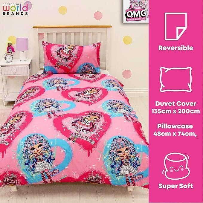 LOL Surprise Queens Doll Reversible Duvet Set