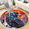 1pc Raven Sky Office Round Area Rug, Under Office Chairs Bedroom Living Room Home Decor, Room Deco, Available in Various Sizes