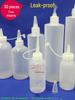Industrial Glue & Oil Dispensing Bottle with Pointed Spout, 100/200/500ML, Clear Plastic