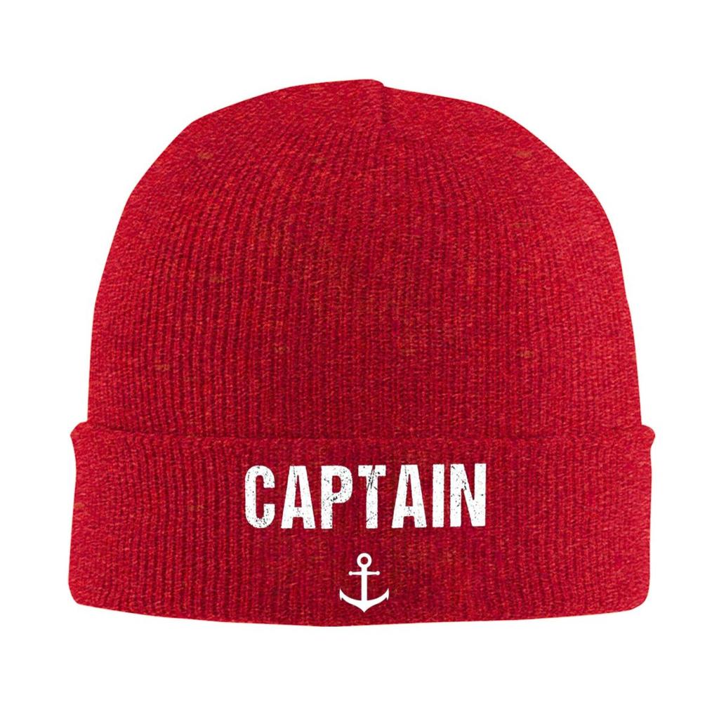 Captain Anchor Warm Knitted Cap Hip Hop Bonnet Hat Autumn Winter Outdoor Beanies Hats for Unisex Adult
