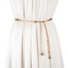 Fashion Metal Waist Chain Silver Gold Color Carved Hollow Out High Waist Belt All-Match Chain Belts for Women Dress