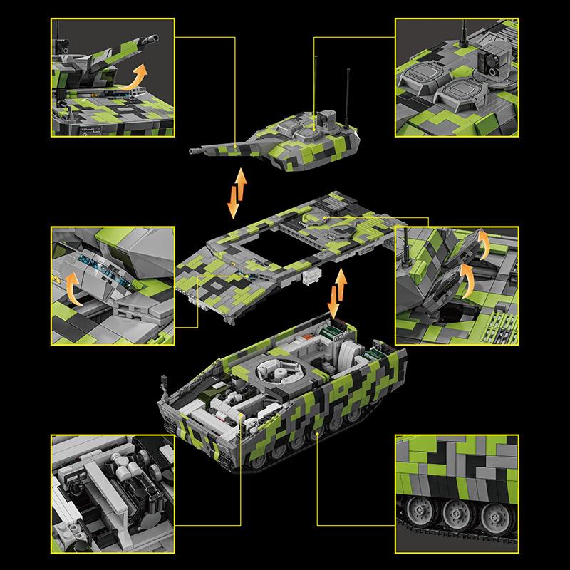 IN STOCK 96011 Military KF41 Lynx Infantry Fighting Vehicle Building Blocks Model Tank Bricks Toys for Boys Christmas gifts