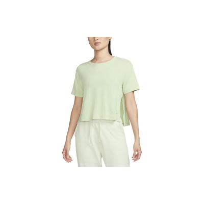 Yoga Dri-FIT Kurzarm Atmungsaktives Crop Top Damen Tops Grün DM7026-343