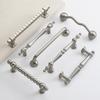 Nickel Brushed Cabinet Pull Kitchen Accessories Drawer Knobs Wardrobe Closet Door Pull Furniture Handles Kitchen Cabinet Handles