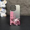 Coole Stylische Sportwagen Handyhülle Für IPhone 17e Air 16e 16 Pro Max 15 14 Plus 13 12 11 Laser Silber Anti-Drop Langlebige Abdeckung