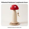 Toadstool Cat Scratching Post Cute Pet Furniture Wooden for Living Room, Cats