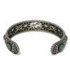 Used 9539 Flower Crystal Bangle 607107 J7457 8137 7986 16 Double G Arabesque Smoked Finish Interlocking G Ag925 Women's