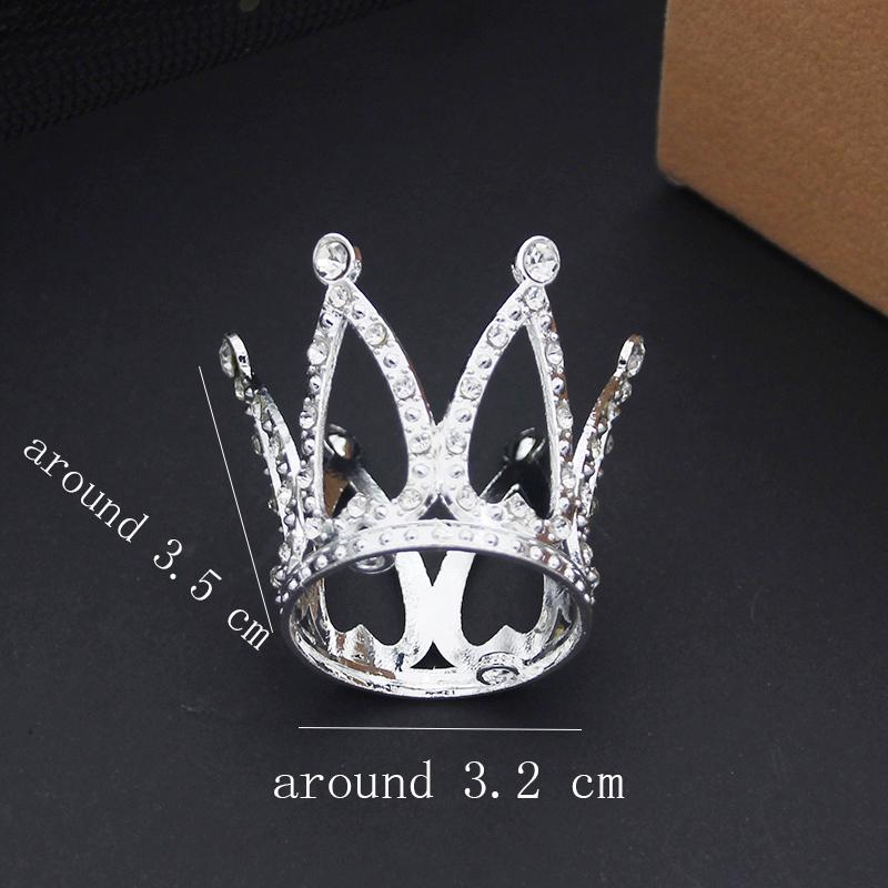 

Металлическая маленькая корона для детей на выпускной, день рождения, королевская диадема, тиары и короны для девочек, ювелирные украшения, вечеринка, выпускной, маленькая корона, украшение для торта