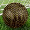 Spider Webs and Beehives Indoor Size 5 Soccer Ball Colorful Machine Stitched PVC Competition Ready Durable High-Bounce