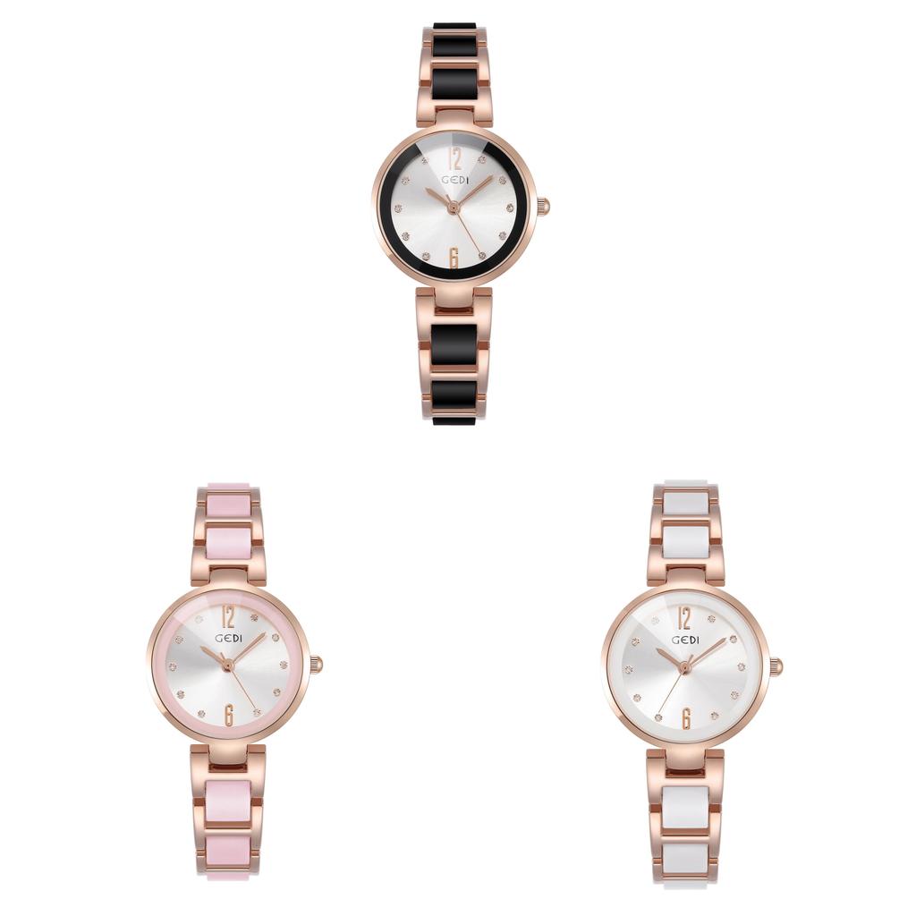 Gadi Ceramic Womens Quartz Watch With Water Resistance For Elegant Ladies