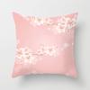 Peach Leather Velvet Fresh Pink Flower Pillowcase Home Sofa Pillow Cushion Cover Core-free
