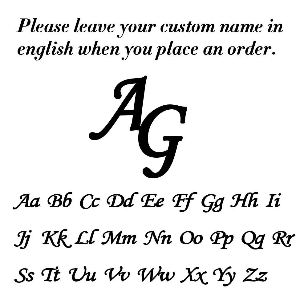 Stainless Steel Custom Name Letters Logo Brooch Personalized Nameplate Pins Badge Trendy Jewelry Gift for Women Men Kids