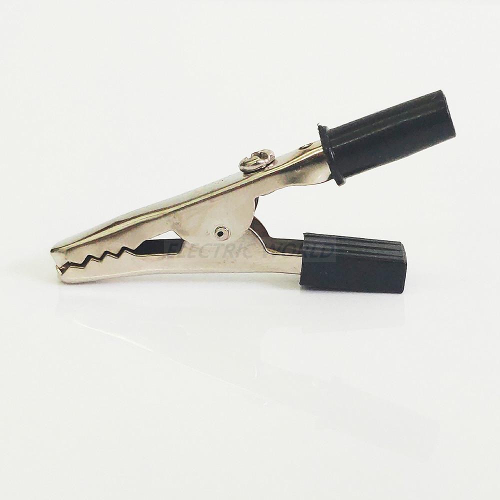 Alligator Clips Crocodile wire clip 50mm Plastic Handle Test Probe Metal Connector Socket battery Plug 100A Electirc testing