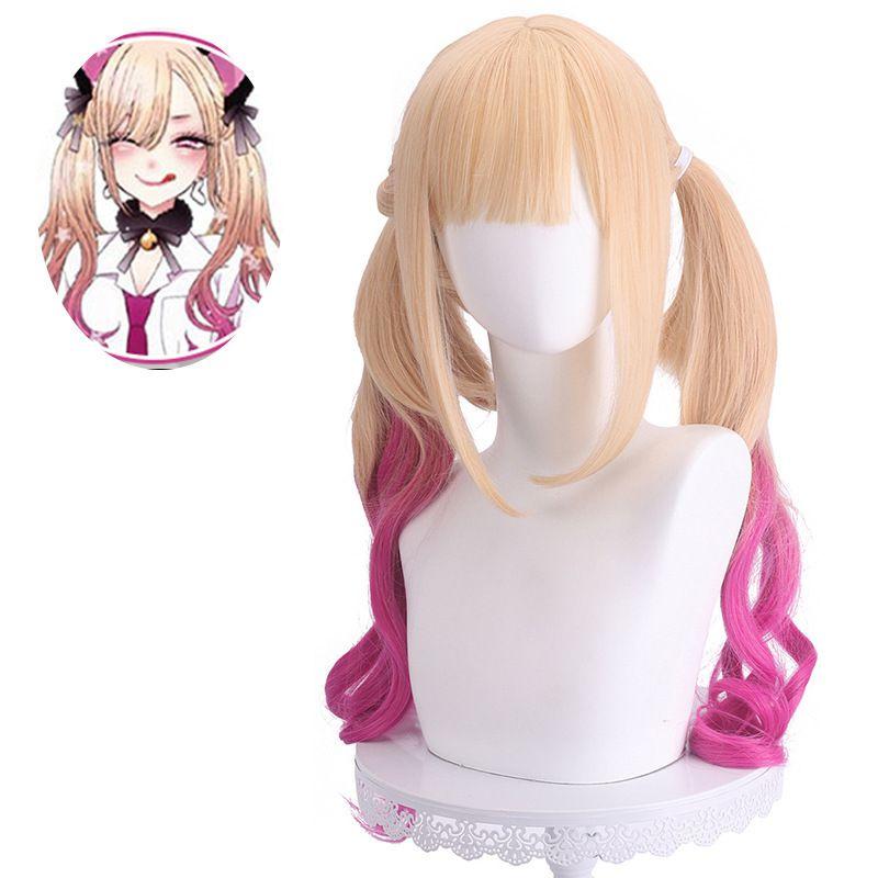 My Dress-up Darling Kitagawa Marin Cosplay Wig Heat-resistant Synthetic Silk Fiber