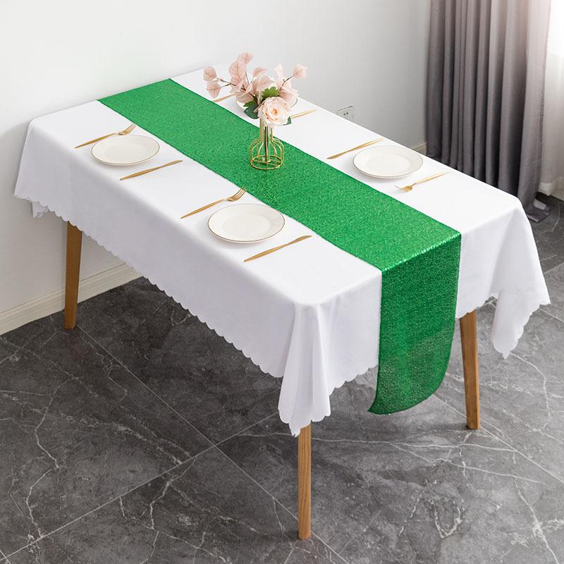 Sequin Modern Table Runners for Wedding Decoration Christmas Birthday Party Home Tea Table Cover