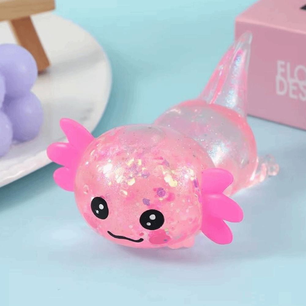 Elasticity Salamander Squishy Toys Fun Squeeze Stretchy Axolotl Squeeze Toy Squishy
