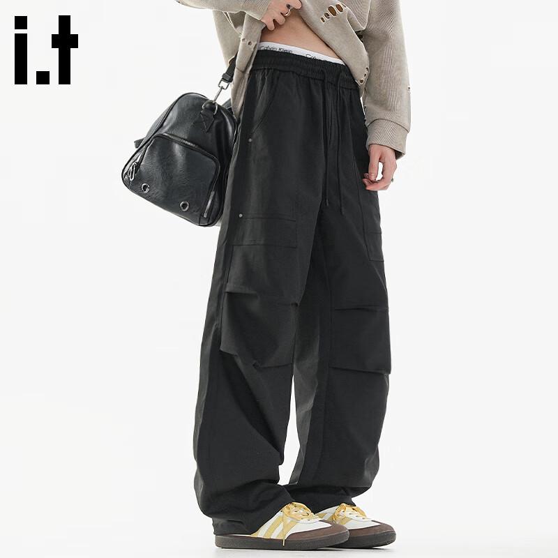 Fingercroxx Men's 2025 Autumn Parachute Straight-Leg Casual Pants