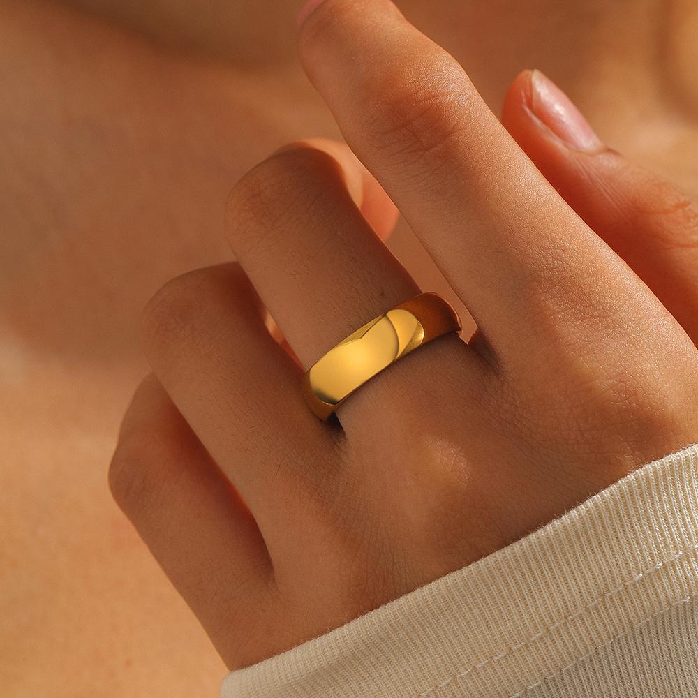 Stainless Steel Ring Classic Fashion Mirror Design Classy Ring  For Women Zircon Fashion New Products Party Gift Recommendation