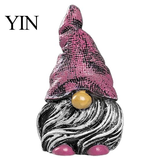 Miniature Landscaping Pieces Colorful Hat Gnome Resin Statue, Faceless Dwarf Figurine with Wrinkled Hat, Christmas Gifts Waterproof Garden Ornament,
