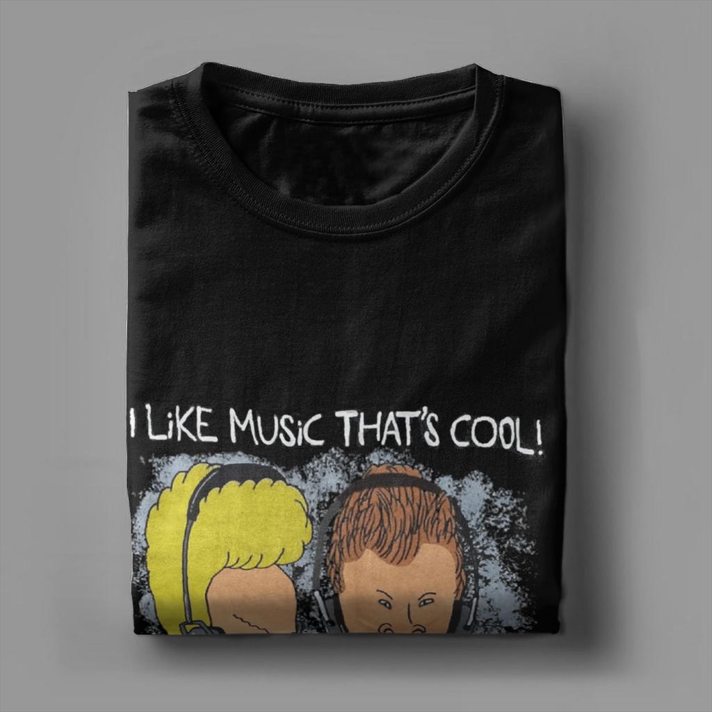 Beavis and Butt Head Herren T-Shirt Crazy Tees Kurzarm Rundhals T-Shirt Reine Baumwolle Geburtstagsgeschenk Kleidung