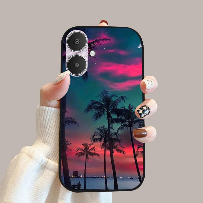 For Xiaomi Poco M6 5G Case 23128PC33I Silicone TPU Soft Phone Cover Cases For Redmi 13C 13R 5G Fashion Protective Fundas Shells