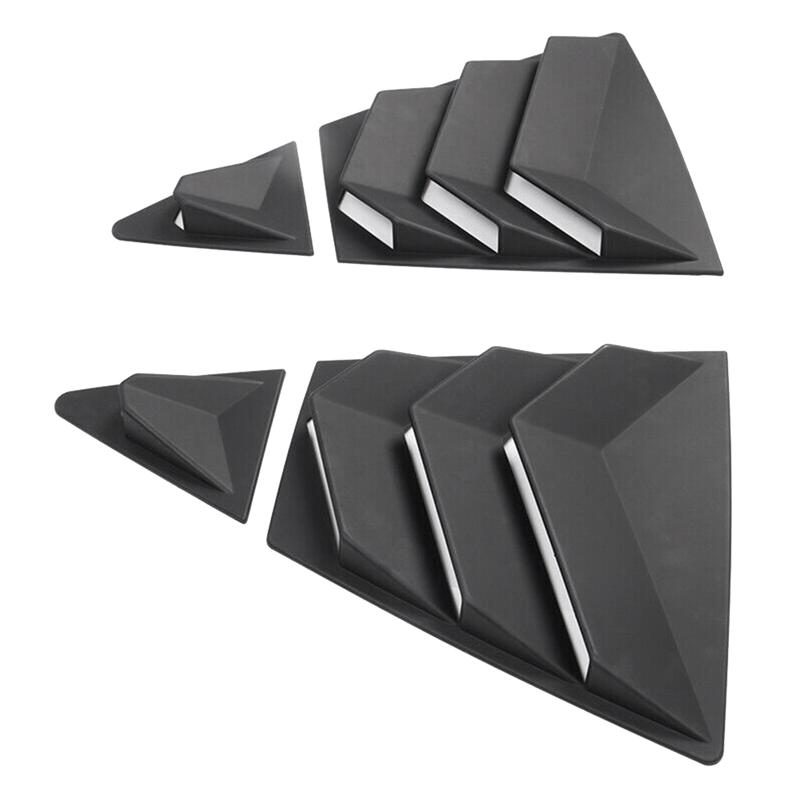 1 PCS Car Rear Side Vent Quarter Window Louver Shutter Cover Matte Black ABS Car Accessories For Toyota Corolla -
