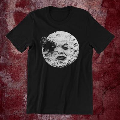 Trip To the Moon T-Shirt Mens Womens Tees Top Georges Méliès Vintage Film Moon Tarot Celestial Tee