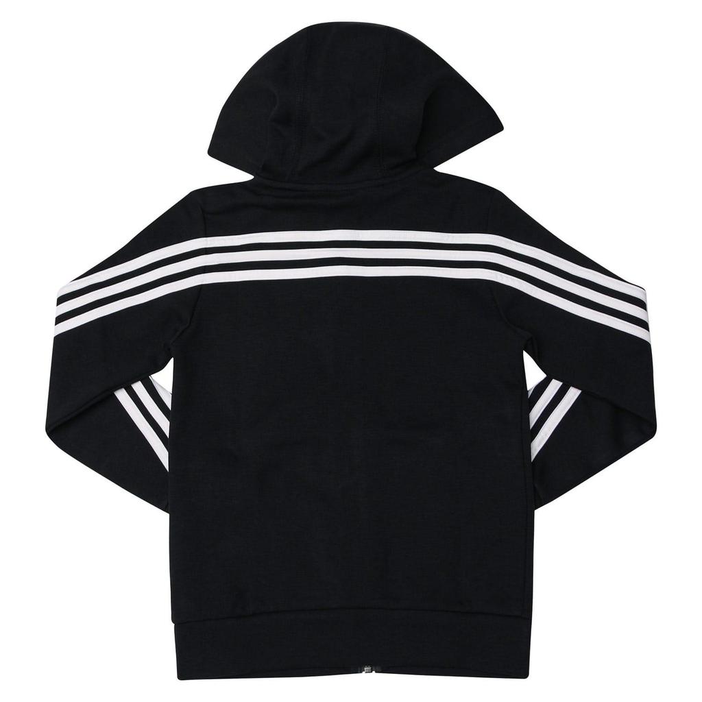 Adidas Childrens/Kids Striped Double Knit Full Zip Hoodie