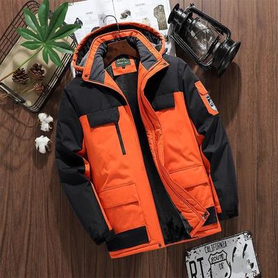 Autumn and Winter New Thick Warm Jacket Men's Casual Waterproof Loose Large Size Quality Cotton-padded Jacket