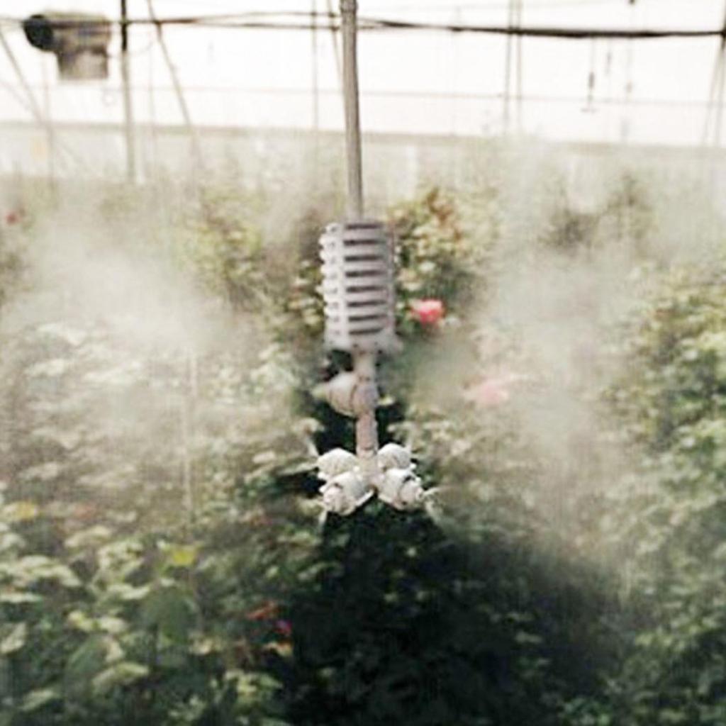 Garden Sprinkler Hanging Anti Drip Misting Nozzle PVC Irrigation Cross Atomizing