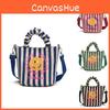 Smiley Face Cute Unisex Kids Shoulder Bag Fashionable Striped Pleated Children