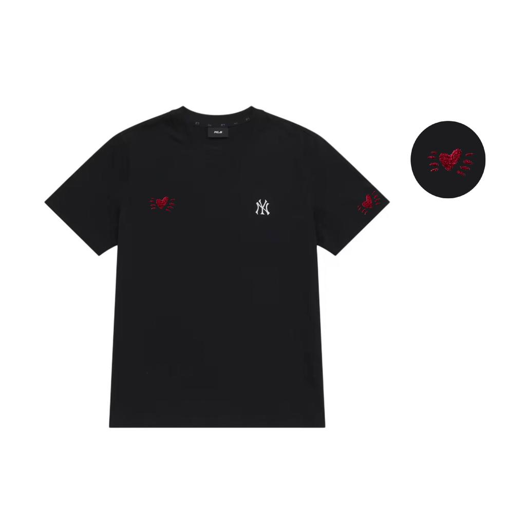 MLB T Shirts Unisex Black Crew Neck Thin 3ATSB0163-50BKS(Group51- )