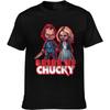 PidSMSOM T Shirts for Men, Bride of Chucky Tee Cotton Short Sleeve T Shirts