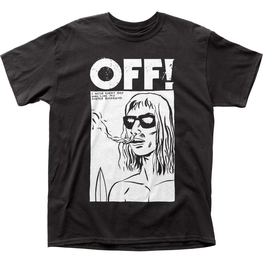 OFF Boyfriend T Shirt Mens Rock And Roll Music Classic Band Tee New Black Unisex T-Shirt XXXL