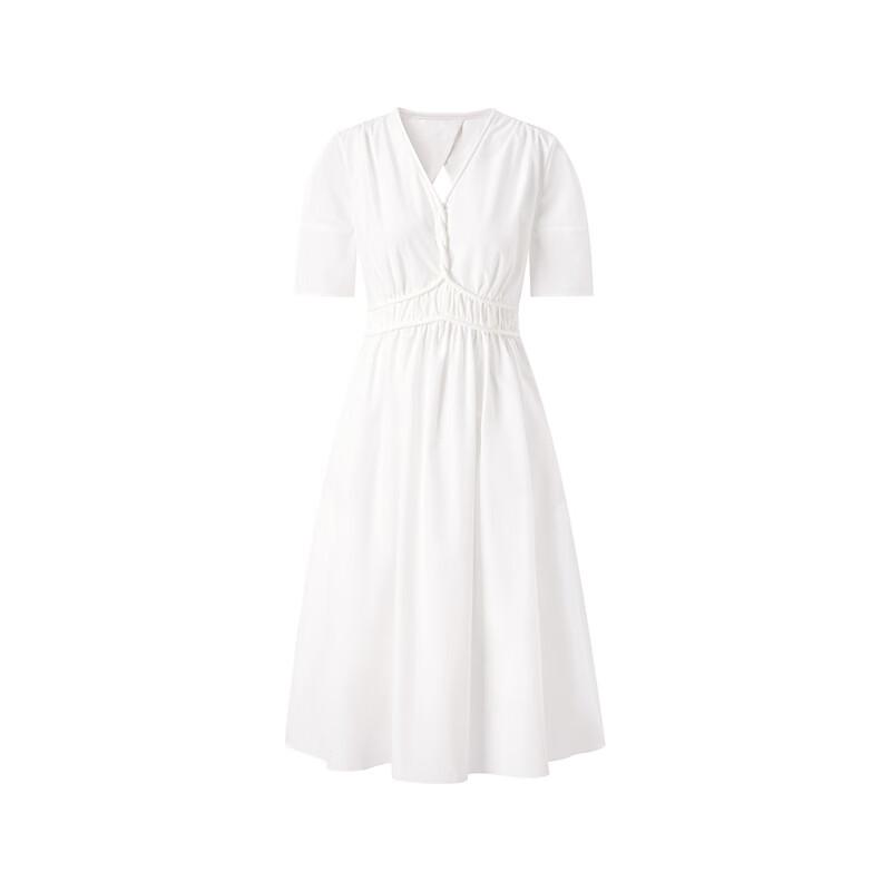 Peacebird Women's Elegant V-Neck A-Line Maxi Dress