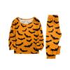 Family Matching Halloween Print Pajama Set with Button Neck for the Whole Family