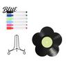 Flower Vinyl Record Supplies Set DIY Board Custom Diy Ornament with Craft Display Stand Design Personalized Birthday Anniversary Message