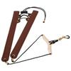 Saxophone Shoulder Strap Folding Artificial Leather No Stress On Neck Instrument AccessoriesCoffee
