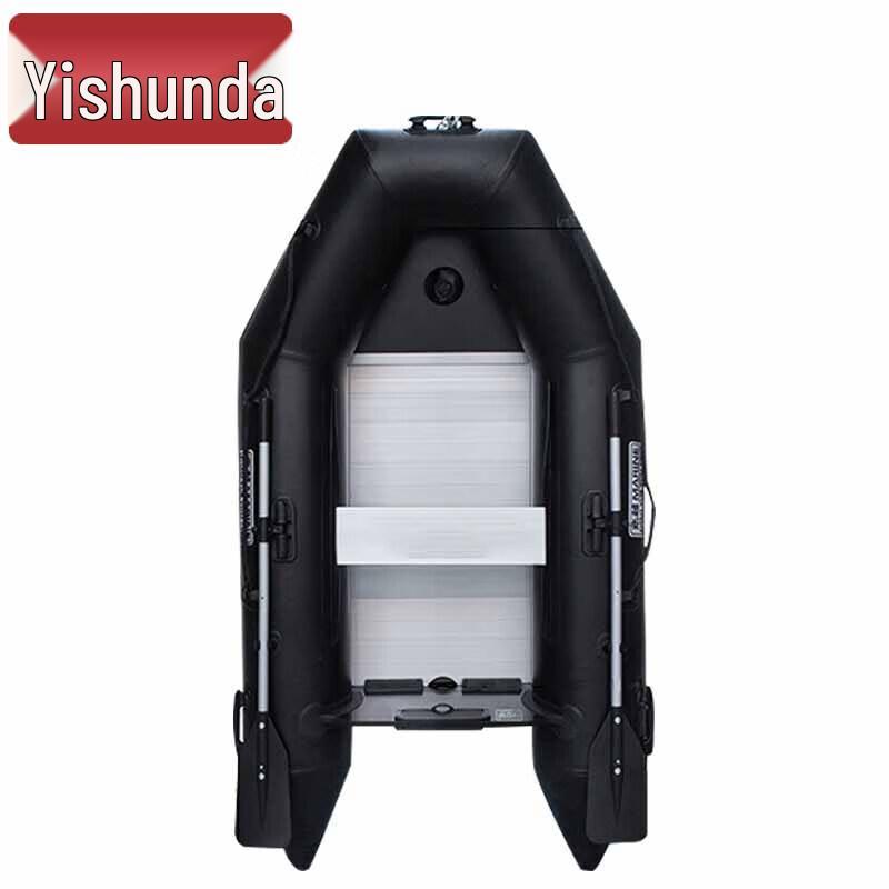 Yishunda Black King Kong Inflatable Assault Boat with Thickened Aluminum Alloy Floor