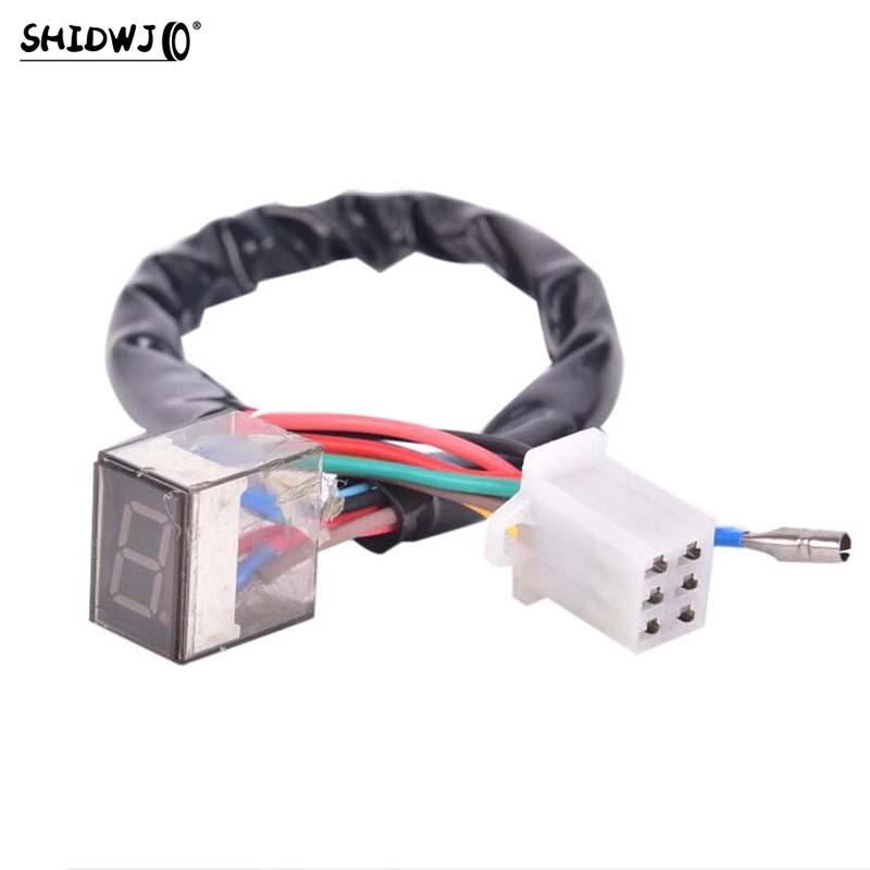 LED Universal Digital Gear Indicator Motorcycle Display Speedometer Indicator Motorcycle Display Shift Lever Sensor