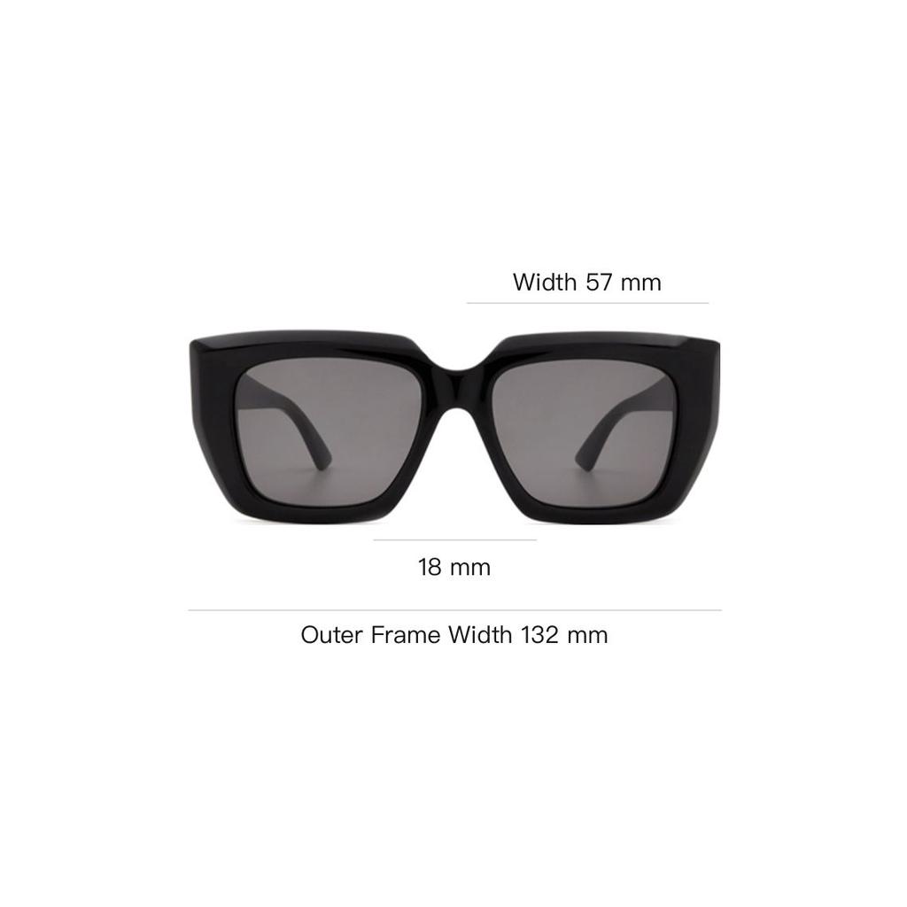Bottega Veneta Black Acetate Sunglasses Women sunglasses BV1030S001