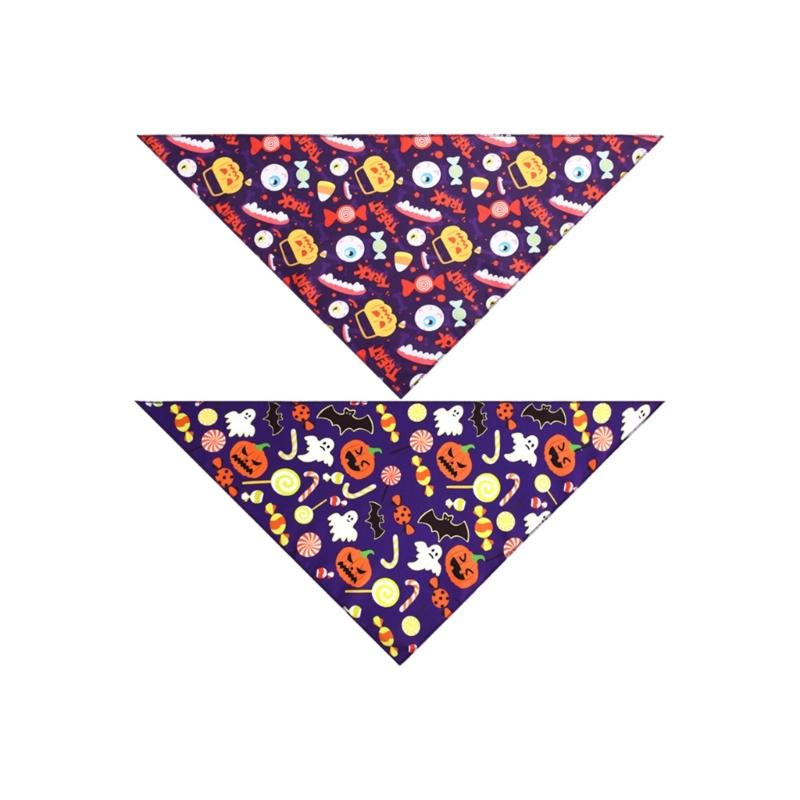 3pack Festives Dog Headscarf Pet Triangles Shape Scarf Holiday Pet Fashion Scarf for Large Breeds