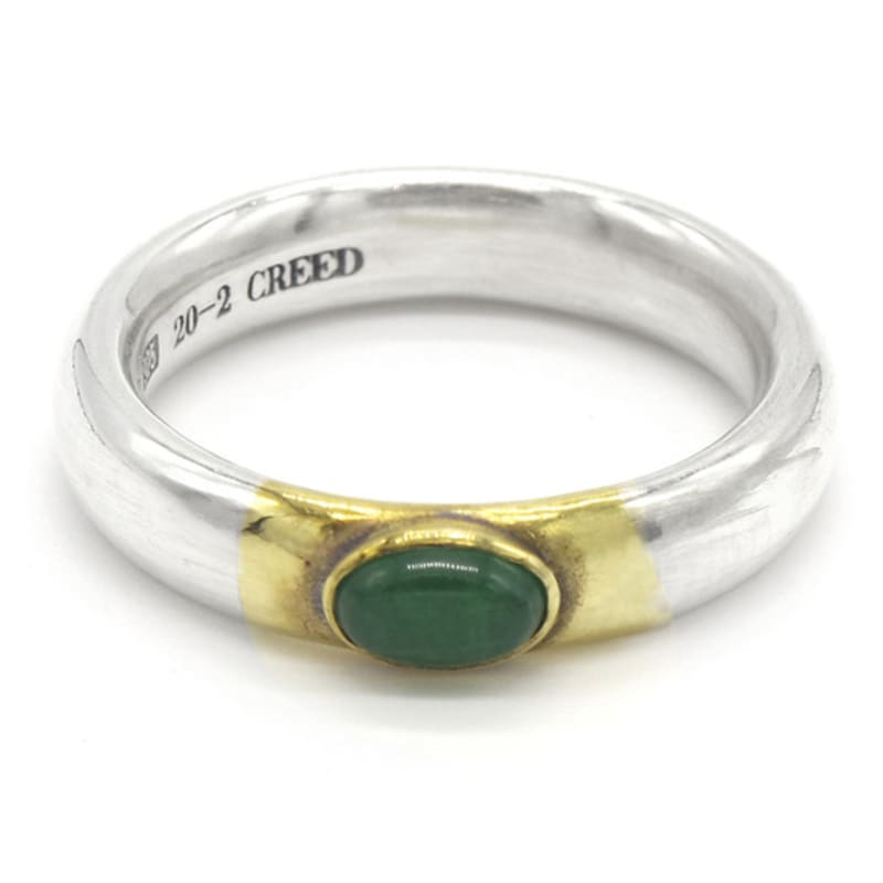 ODDCOLLET marriage bend ring (green)