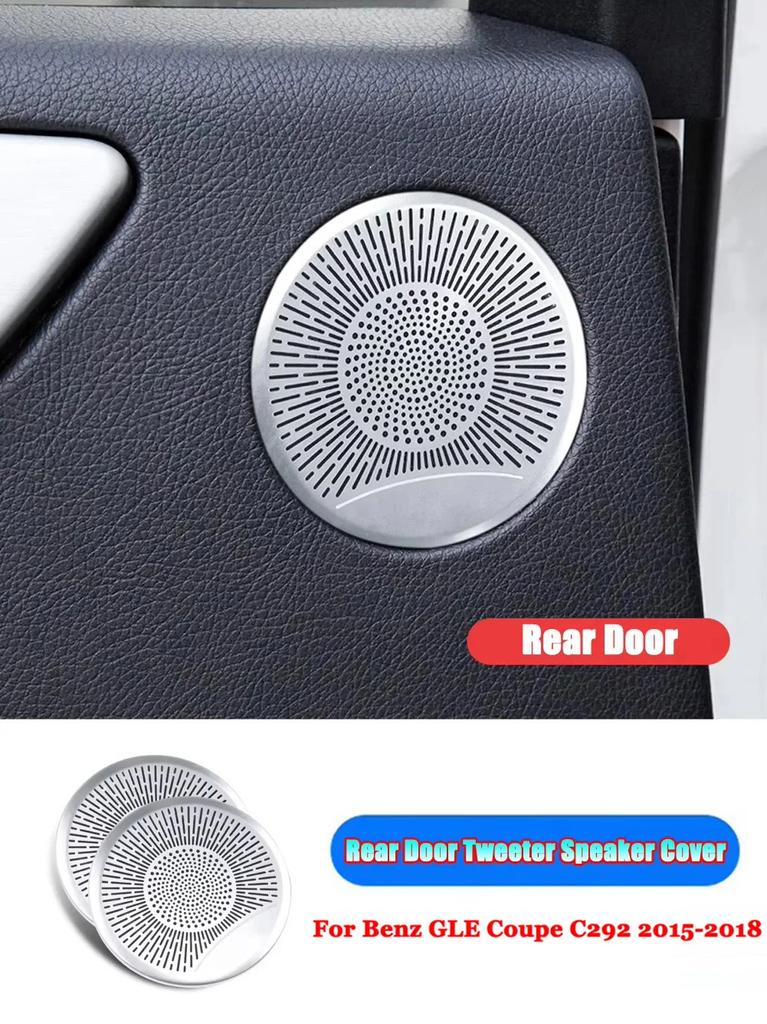 For Mercedes Benz GLE ML GLS GL Class AMG W166 X166 Coupe C292 Car Door Window Triangle Tweeter Audio Speaker Cover Trim Frame KIY7