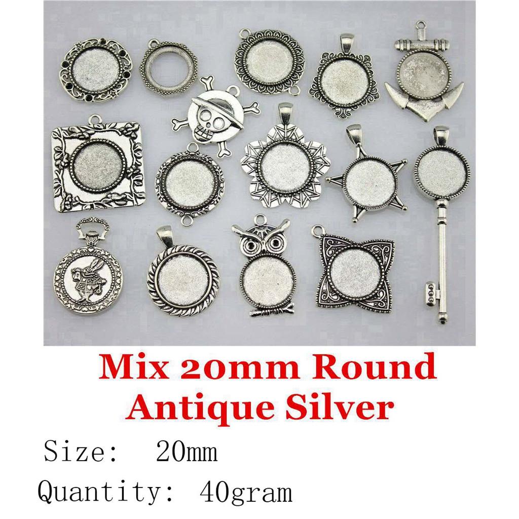 Father's Day Jewelry Findings & Components Mix Glass Cabochon Base Setting Tray Accessories Parts Biz Accessories Man