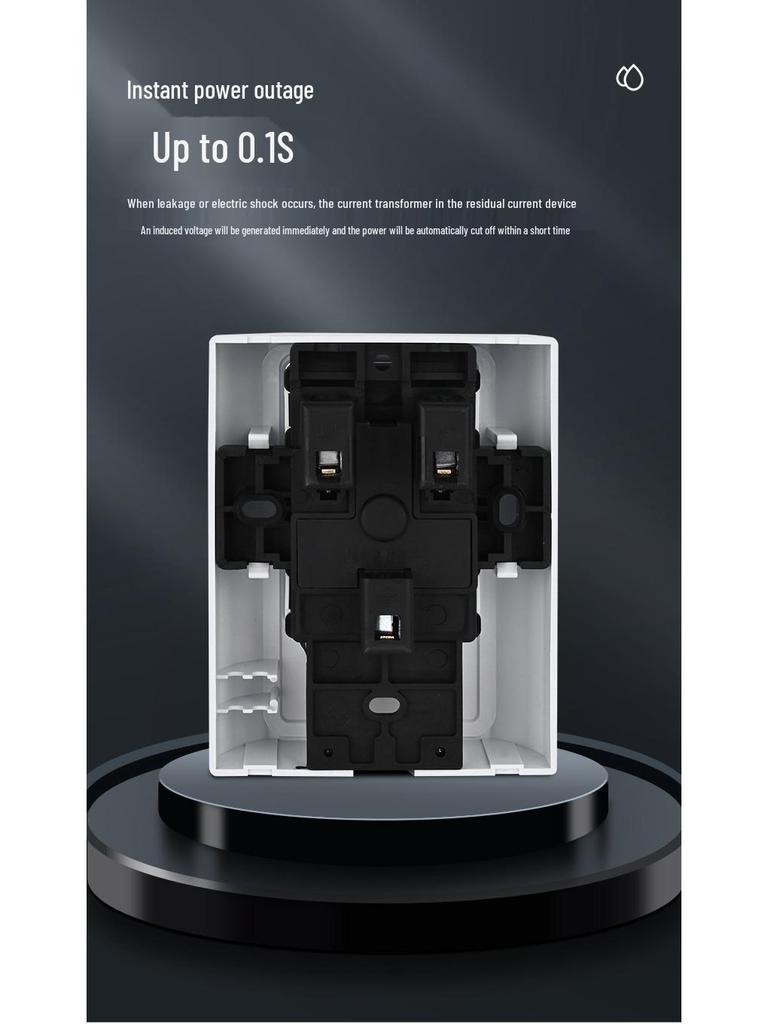 3HP Floor-Standing Air Conditioner Leak Protection & Quick-Heating Water Heater Switch, 86 Type, 32A/40A
