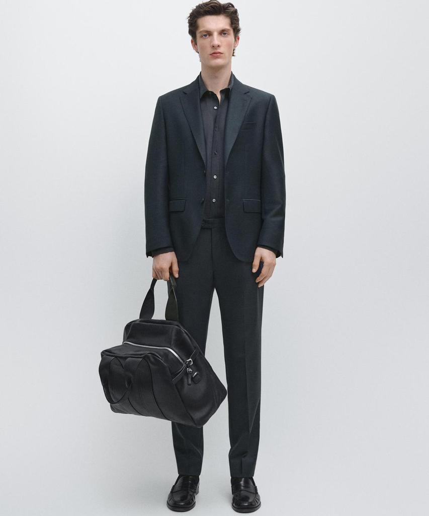 Masimodutti Cold Wool Micro Texture Suit Pants